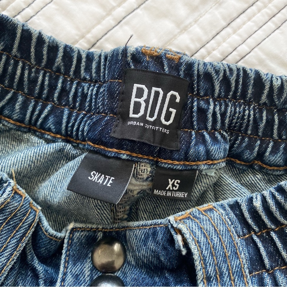 Urban Outfitters BDG Skate Shorts Denim Blue Jean Cargo Style size XS - Picture 8 of 14